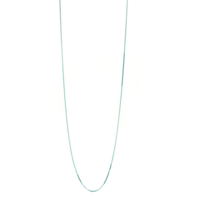 Tiffany Sterling Silver Enamel 1.75mm Chain Necklace 30" Blue 1 of 6