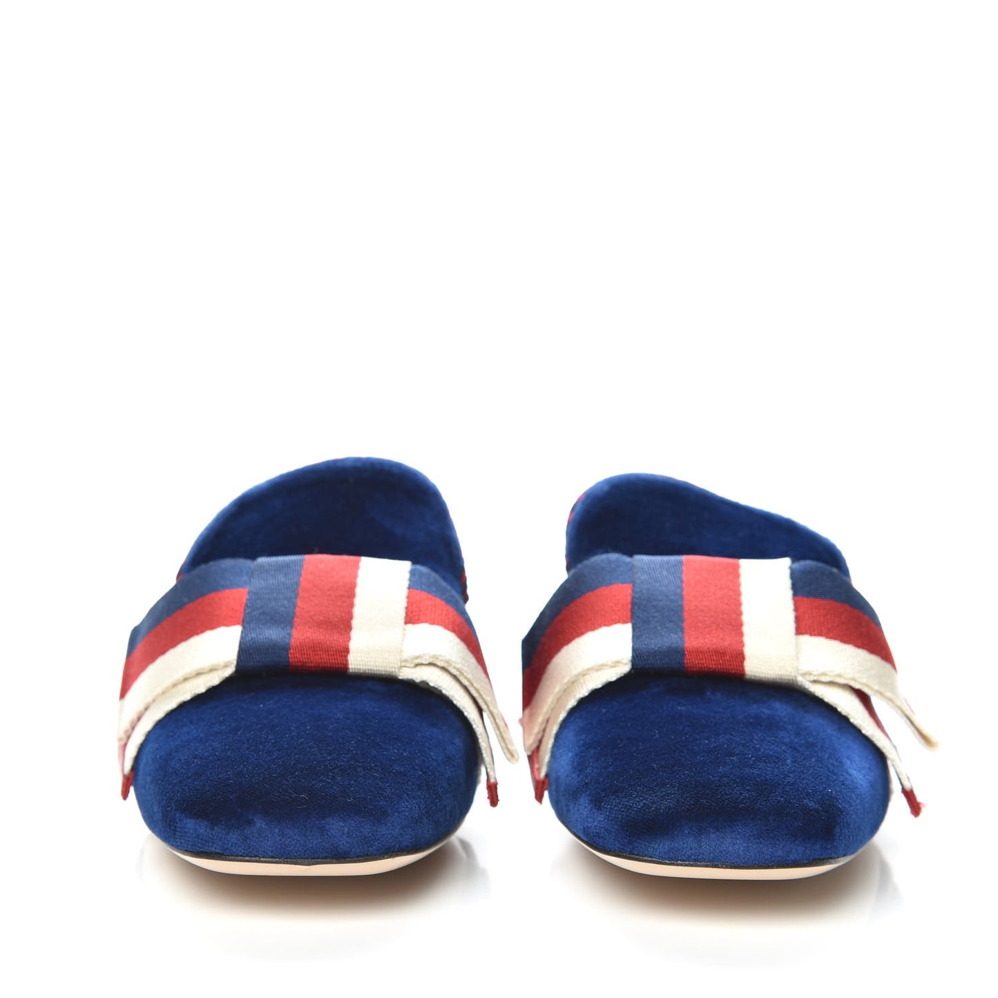 Velvet Crystal Sylvie Bow Mules 38 Cobalt Blue