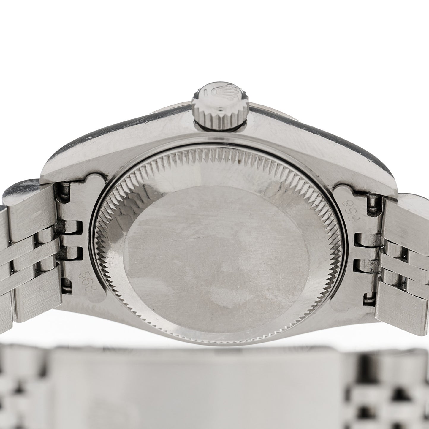 Stainless Steel 18K White Gold Diamond 26mm Oyster Perpetual Datejust Watch Silver 69174
