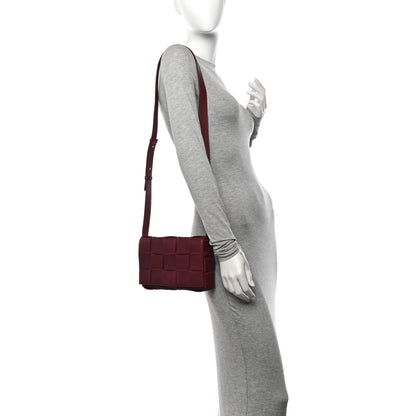 Bottega Veneta Lambskin Maxi Intrecciato Cassette Crossbody Bag Bordeaux 2 of 11
