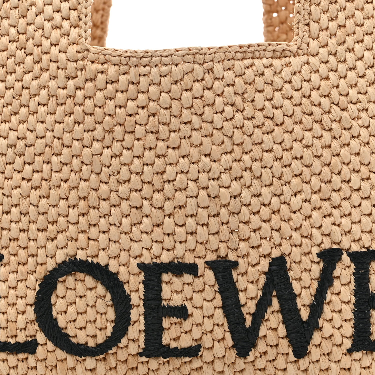 Loewe Raffia Small Paula's Ibiza Logo Tote Natural Tan 7 of 9
