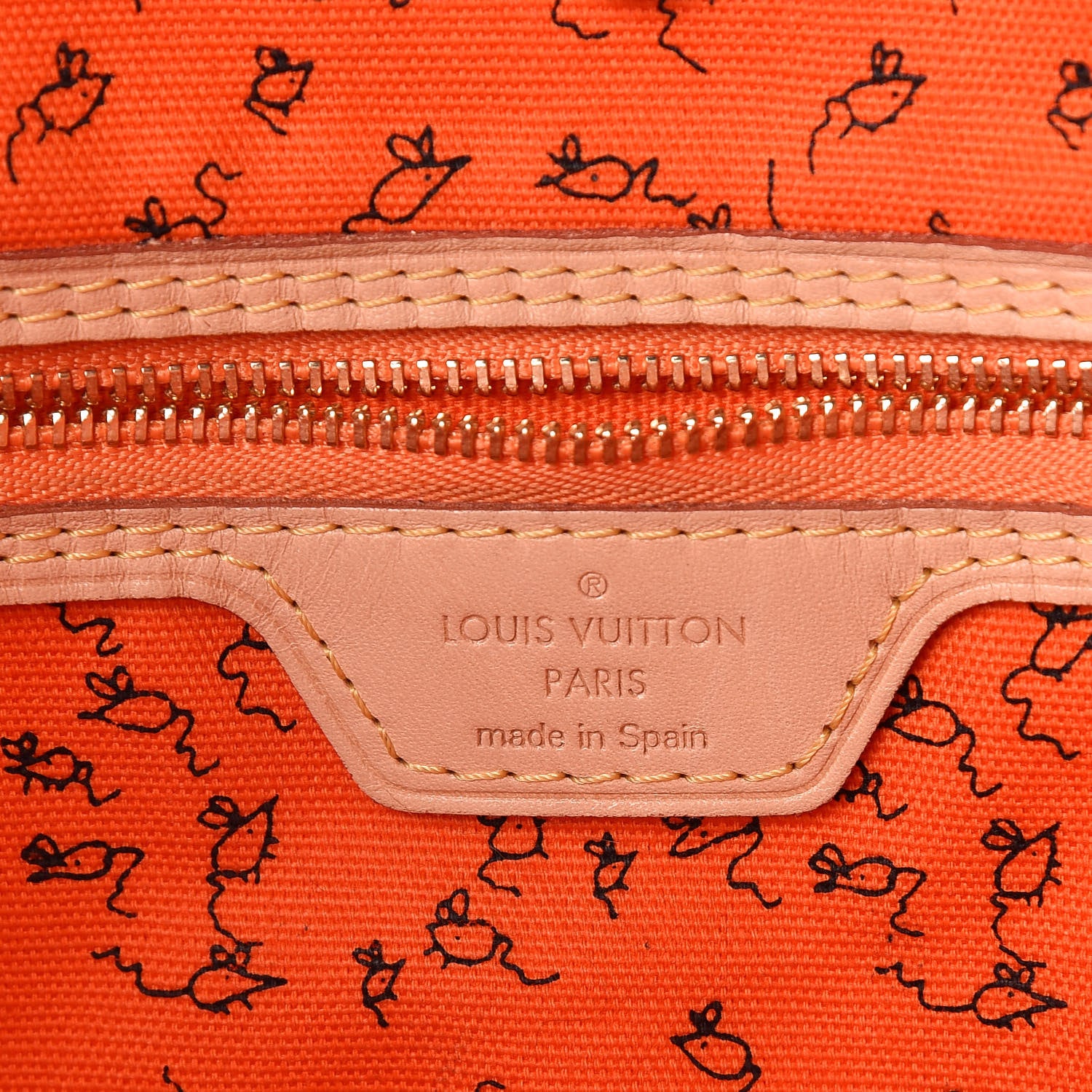 Louis Vuitton Catogram Neverfull MM Marron 7 of 12