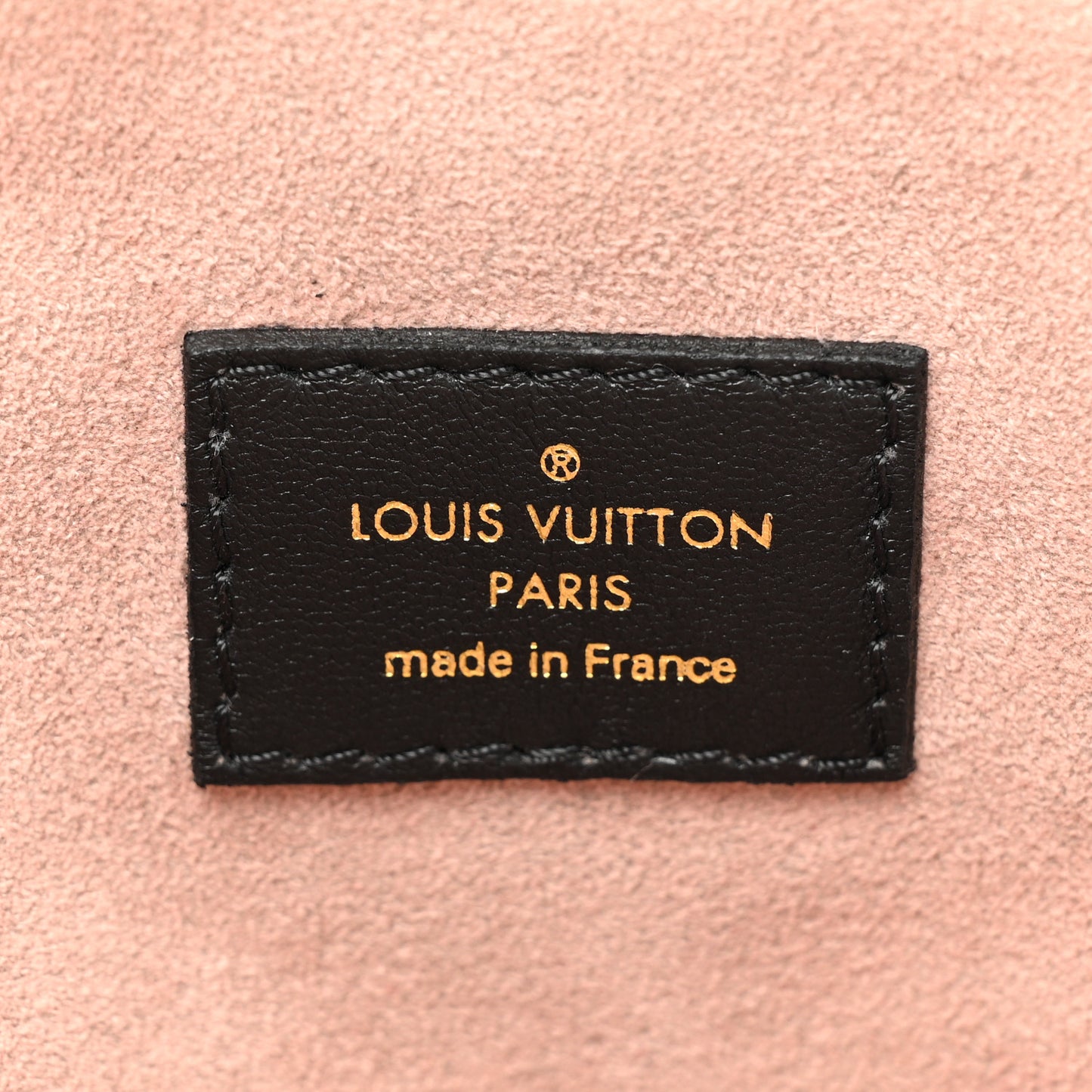 Lambskin Embossed Monogram Coussin PM Black