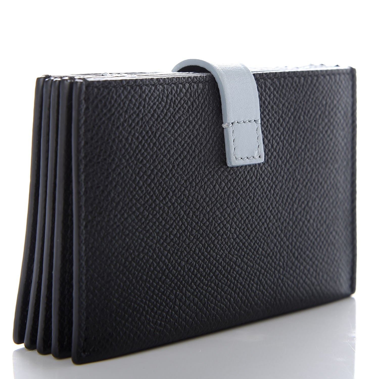 Celine Grained Shiny Calfskin Accordion Card Holder Black 3 of 7