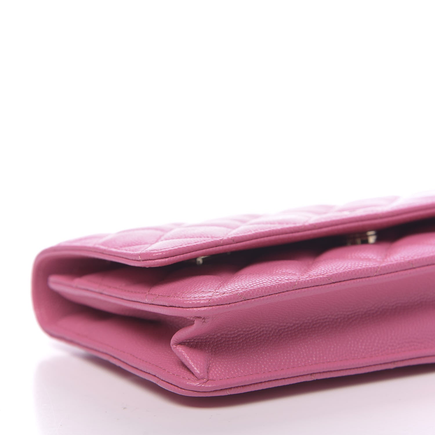 Chanel Caviar Quilted Wallet on Chain WOC Pink 9 of 11
