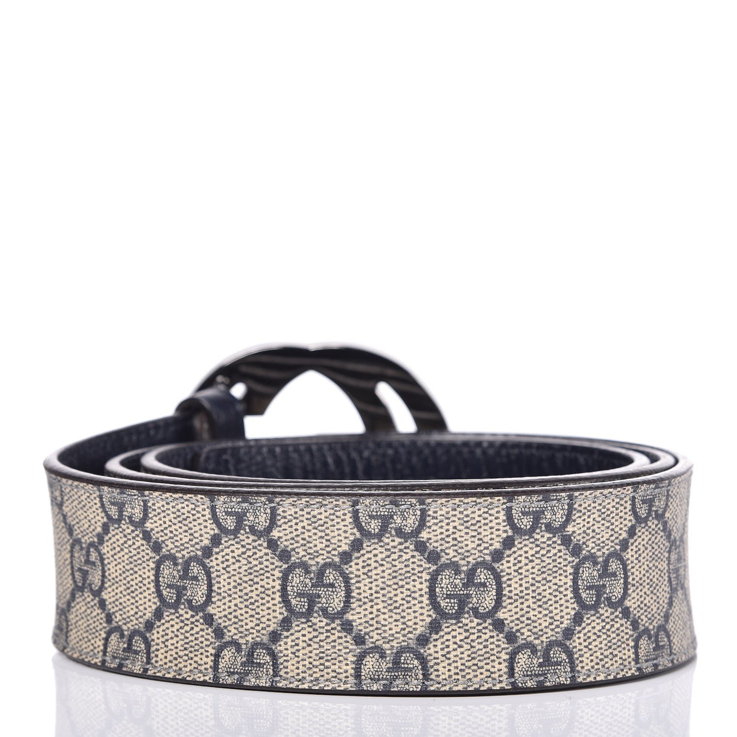 Gucci GG Plus Monogram Interlocking G Belt 105 38 Blue 3 of 5