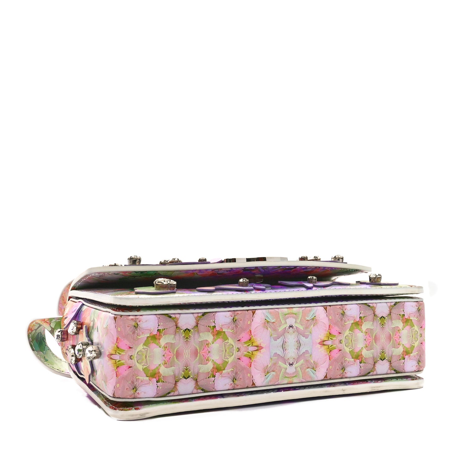 Calfskin Crystal Blooming Loubi54 Crossbody Multicolor
