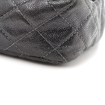 Chanel Iridescent Caviar Quilted Jumbo Easy Flap Silver 11 of 14