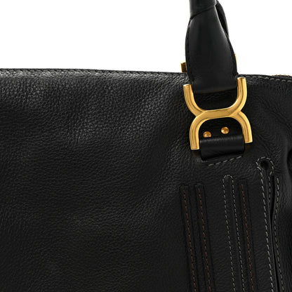 Chloe Calfskin Large Marcie Satchel Black 7 of 11