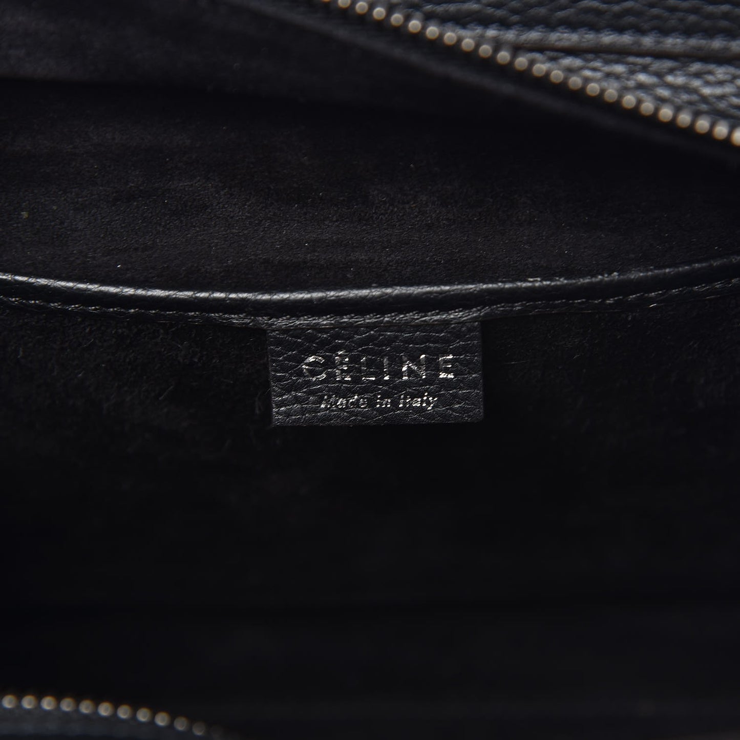 Drummed Calfskin Nano Luggage Black