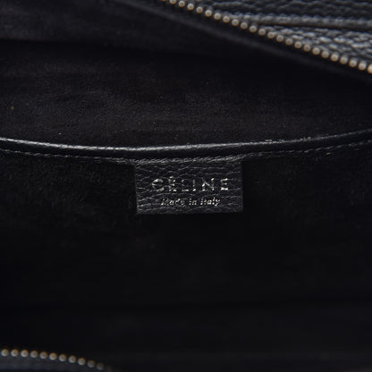 Celine Drummed Calfskin Nano Luggage Black 7 of 10