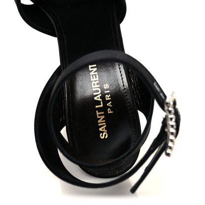 Saint Laurent Raso Regale Jota 85 Heaven Platform Sandals 37.5 Black 7 of 9