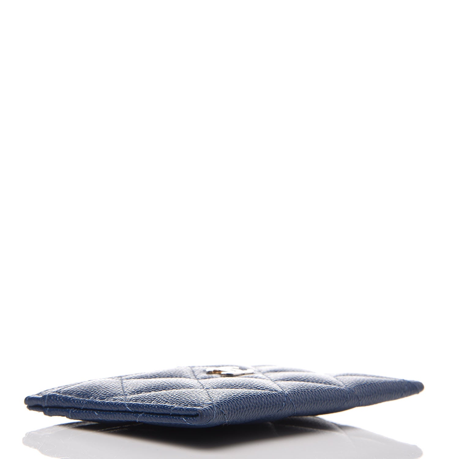 Chanel Caviar Quilted Card Holder Blue 4 of 9