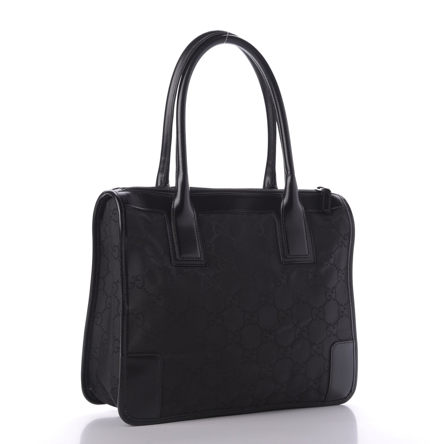 Nylon Monogram Tote Bag Black