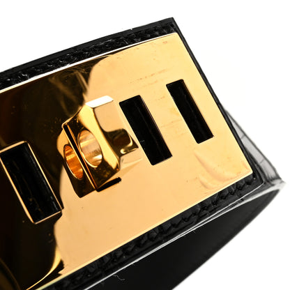 Hermes Shiny Porosus Crocodile Collier De Chien CDC Belt 70 Black 7 of 7