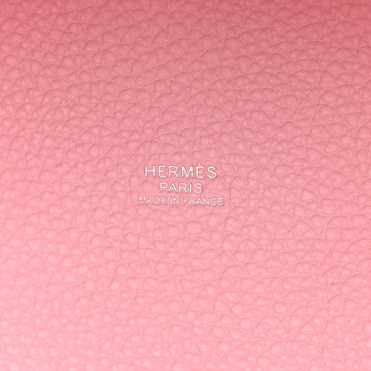 Hermes Taurillon Clemence Picotin Lock 18 PM Rose Sakura 6 of 11