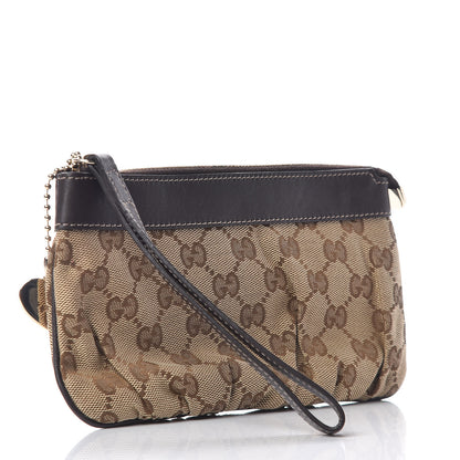 Gucci Monogram Hearts Wristlet Dark Brown 3 of 10