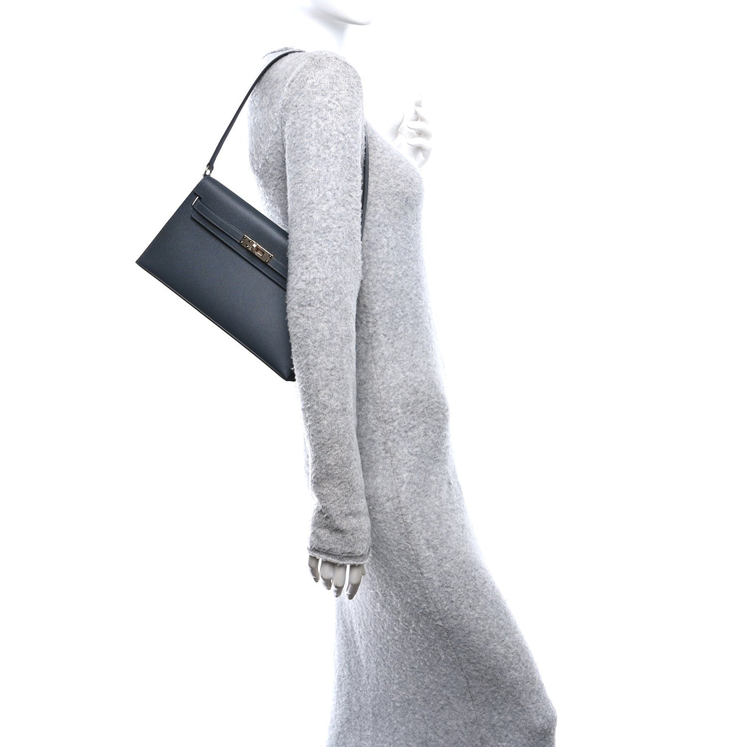 Hermes Madame Calfskin Kelly Elan Gris Meyer 2 of 11