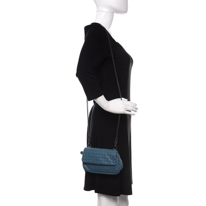 Bottega Veneta Nappa Intrecciato Mini Chain Messenger Oceano 2 of 9