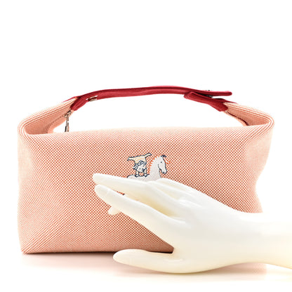 Hermes Canvas Large Bride-A-Brac Cabriole Case Terracotta 2 of 10