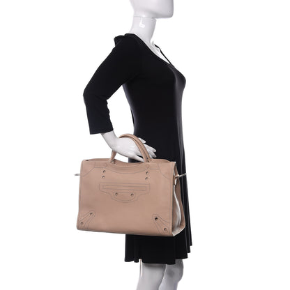 Balenciaga Veau Grana Perforated Blackout Hardware City Beige Poudre 3 of 10