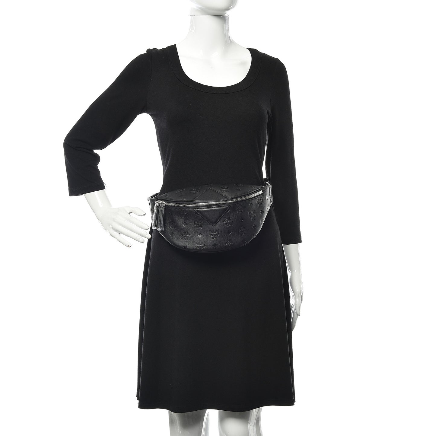 Calfskin Ottomar Monogram Small Belt Bag Black