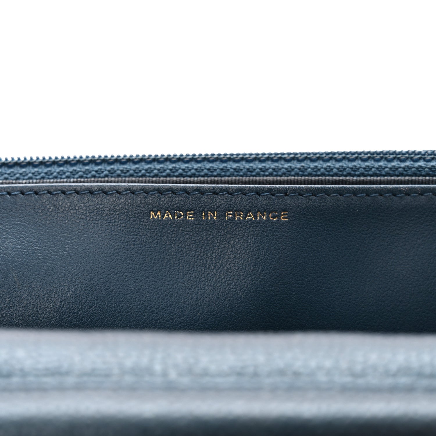 Chanel Caviar Quilted Wallet on Chain WOC Navy Blue 7 of 12