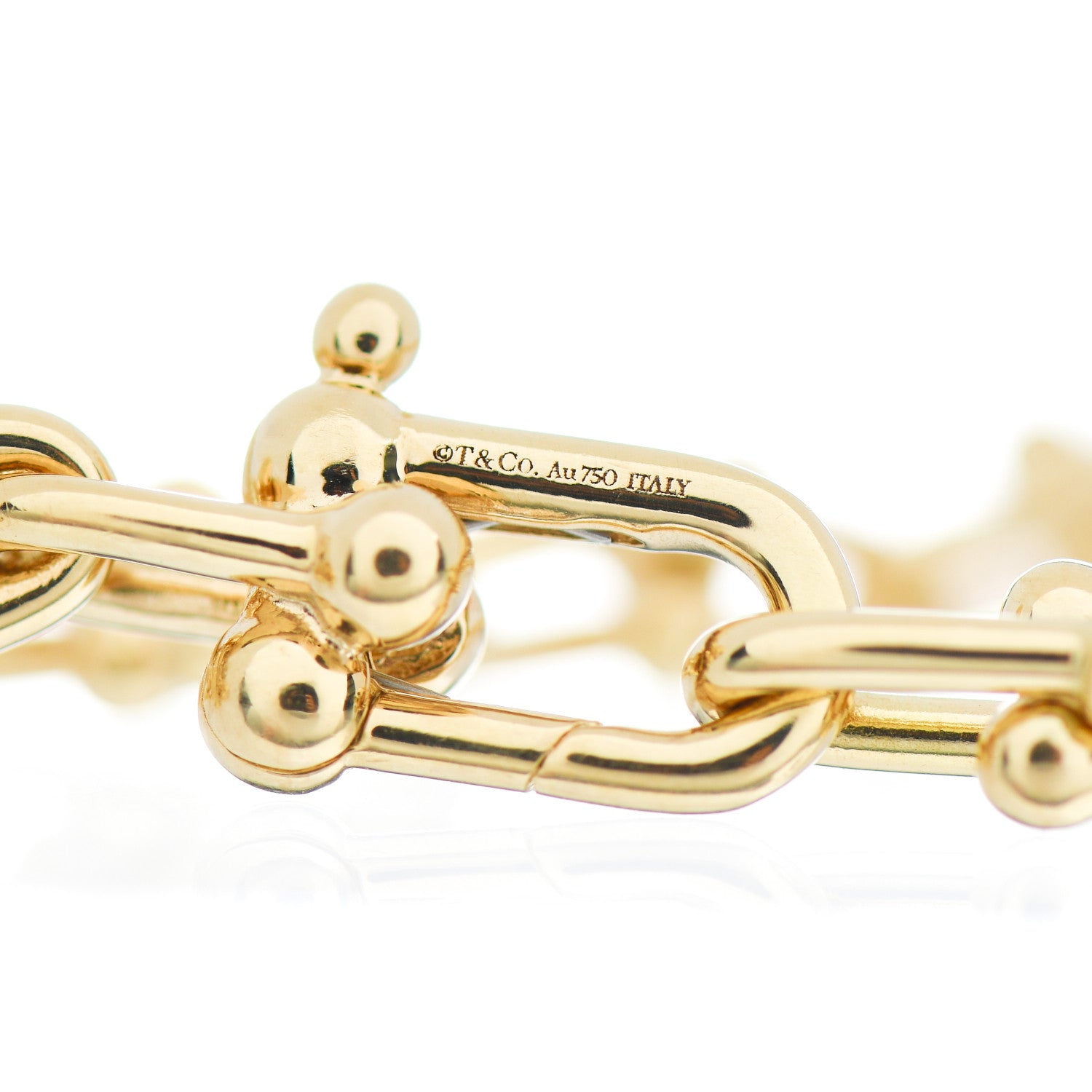 Tiffany 18K Yellow Gold Small HardWear Link Bracelet 4 of 5