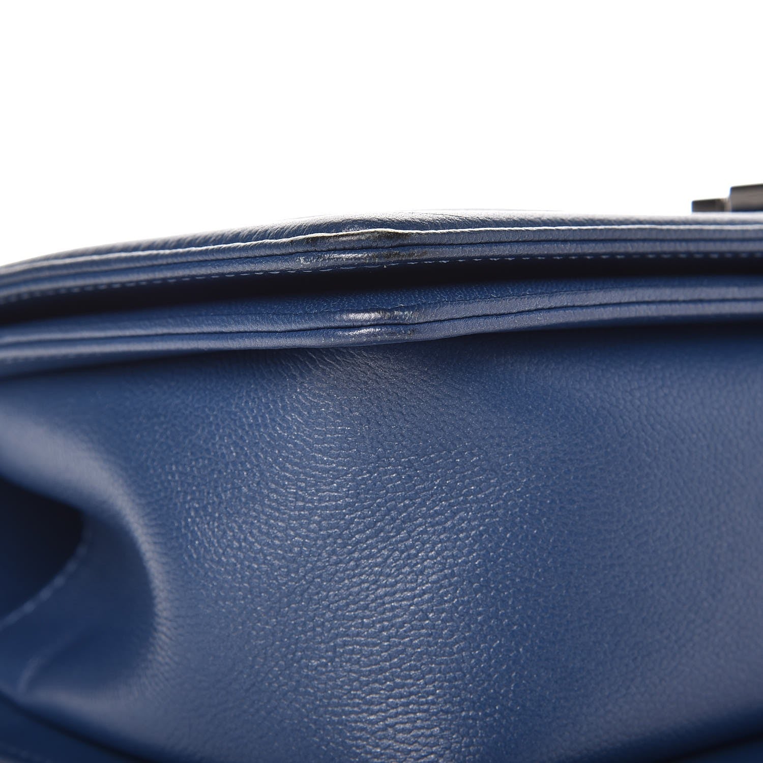 Chanel Caviar Quilted Medium Boy Flap Dark Blue 10 of 11
