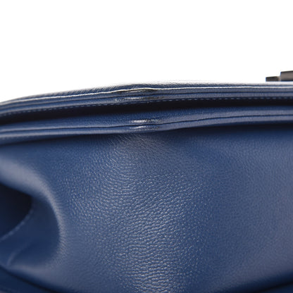 Chanel Caviar Quilted Medium Boy Flap Dark Blue 10 of 11