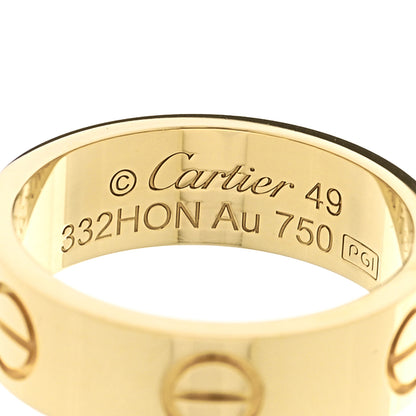 Cartier 18K Yellow Gold 5.5mm LOVE Ring 52 6 49 4.75 6 of 7