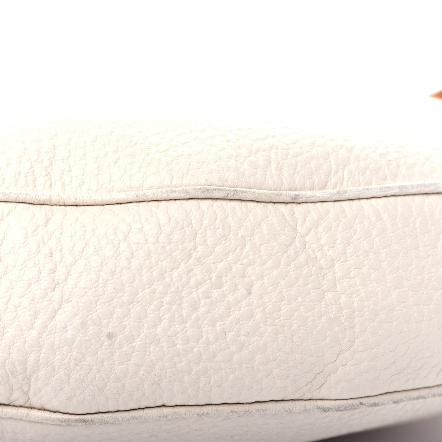 Gucci Pebbled Calfskin Bamboo Ring Hobo Ivory 11 of 11