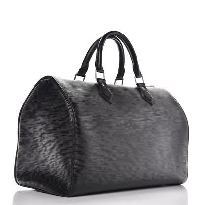 Louis Vuitton Epi Speedy 30 Black 3 of 7