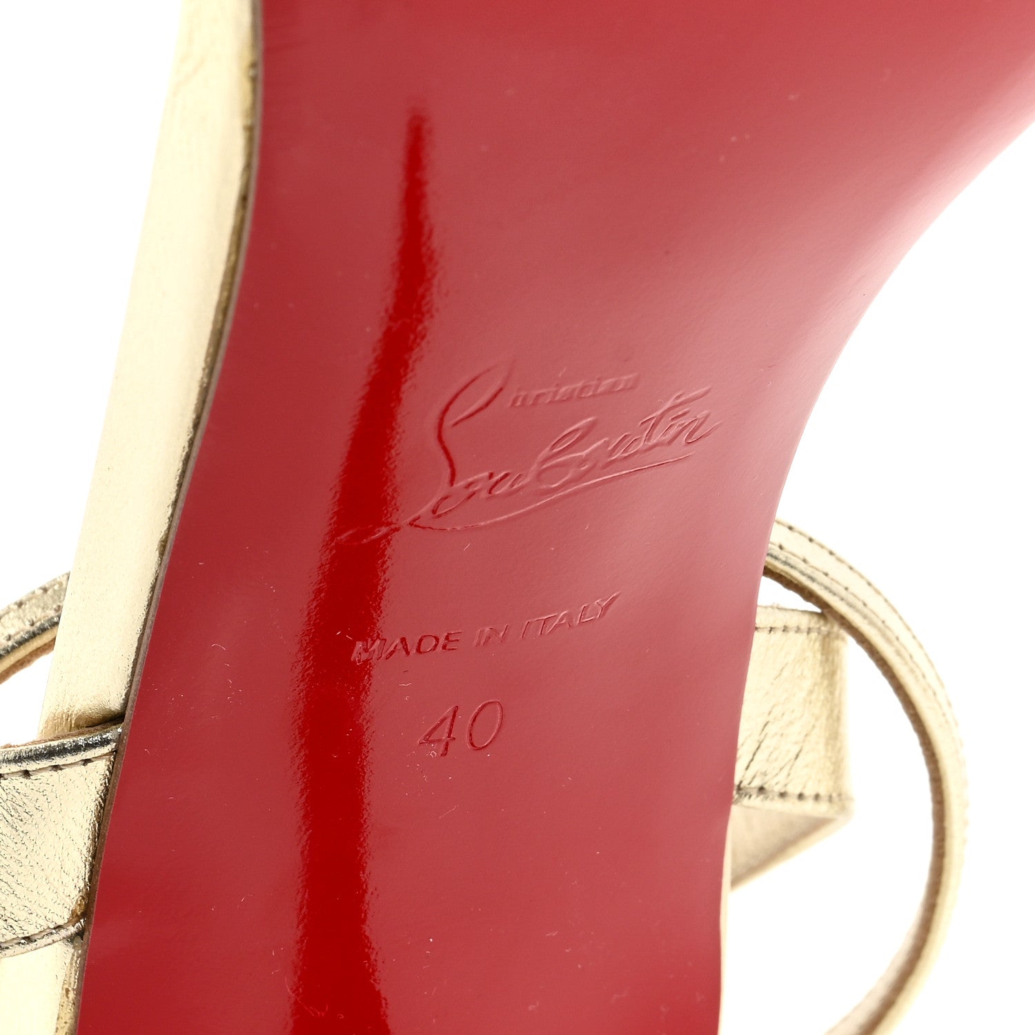 Christian Louboutin Kid Laminato Loubigirl 85 Sandals 40 Platine 6 of 8