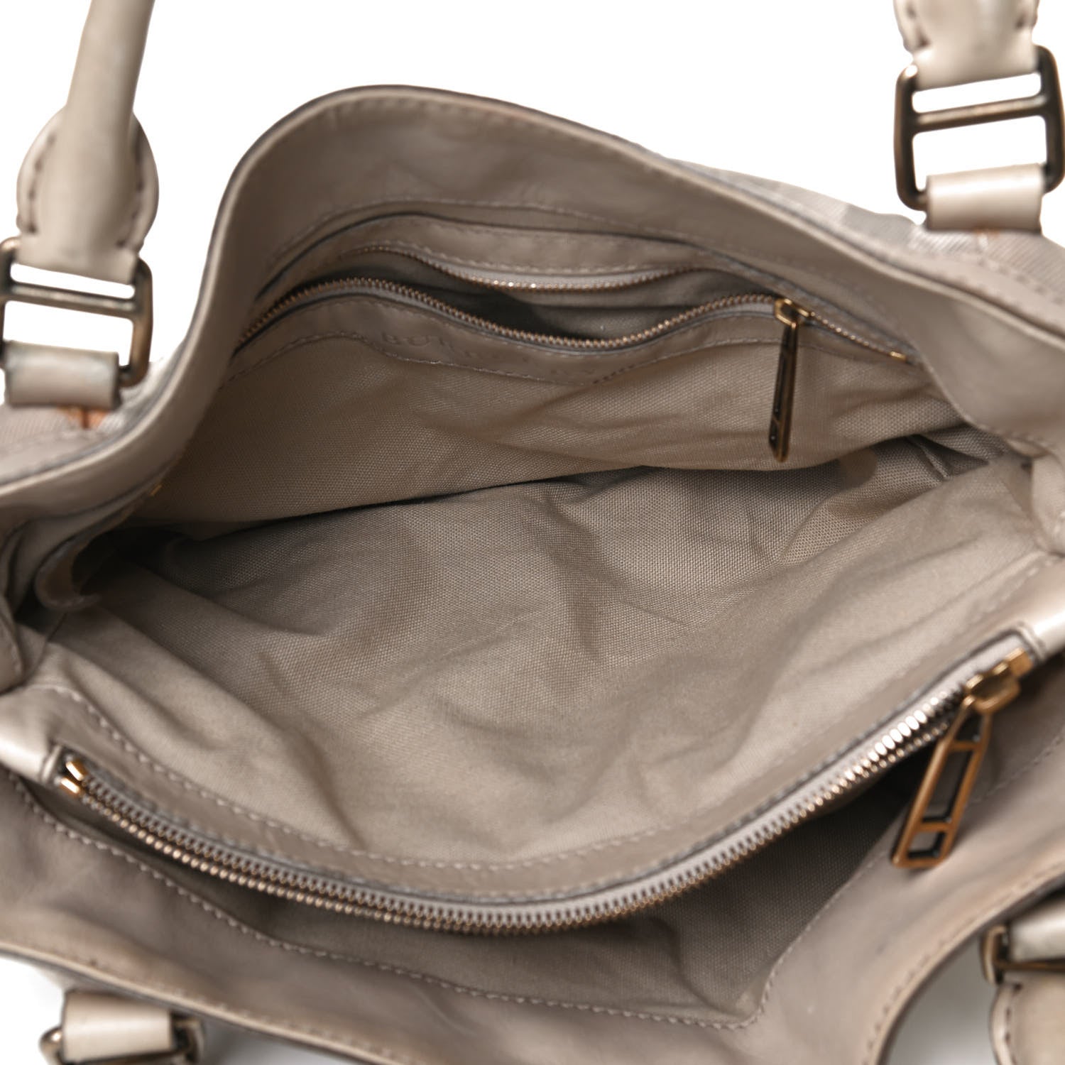 Burberry Canvas House Check Parsons Satchel Light Beige 5 of 18