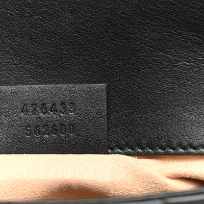 Gucci Calfskin Matelasse Super Mini GG Marmont Shoulder Bag Black 7 of 11