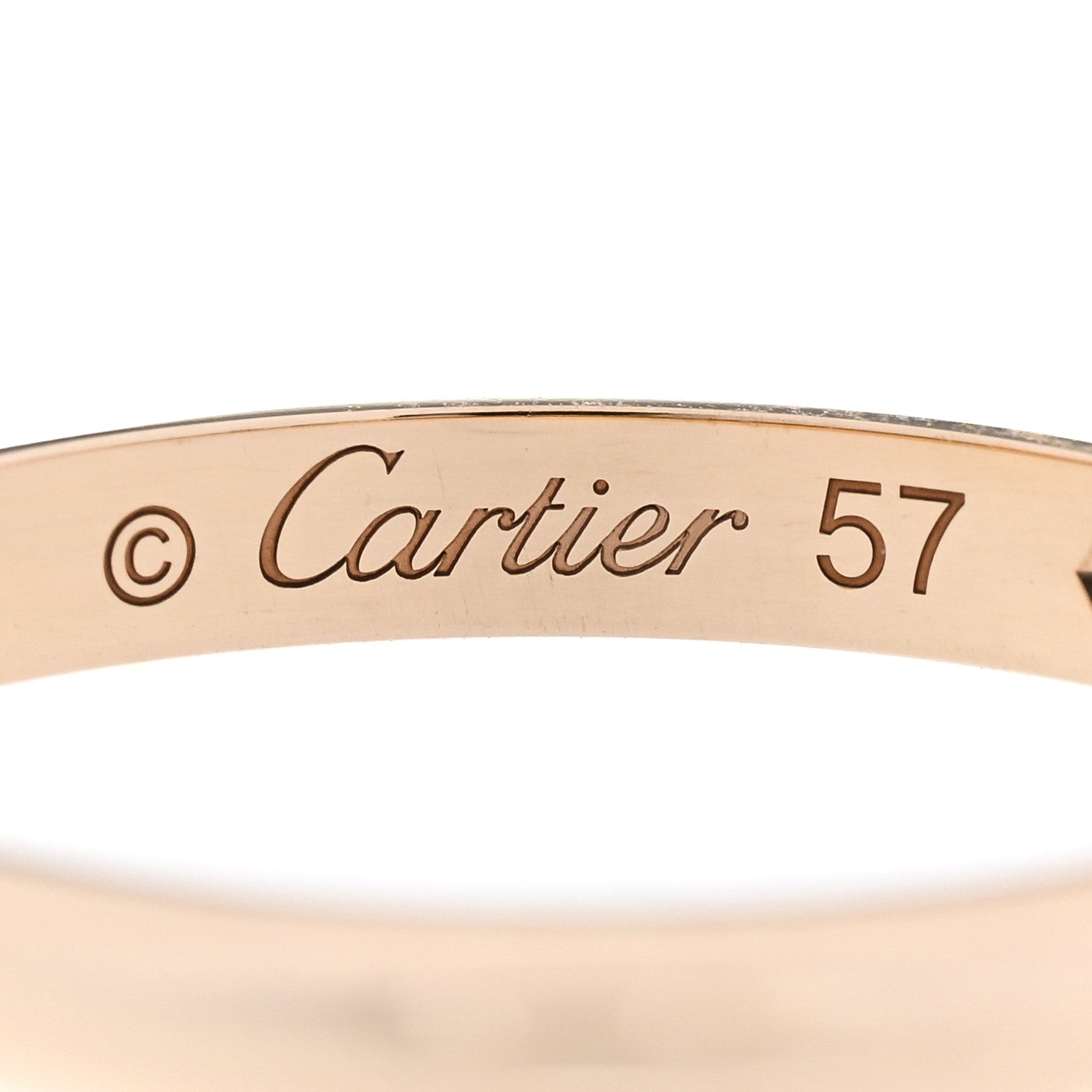Cartier 18K Yellow Gold Diamond 2.6mm 1895 Wedding Band Ring 57 8 4 of 6