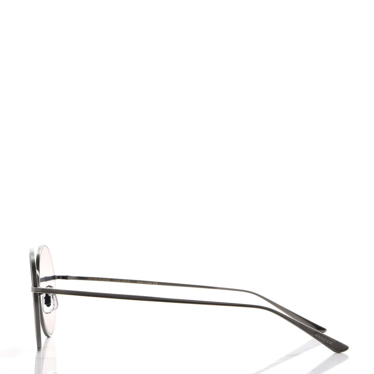 The Row After Midnight Round Sunglasses Pewter Black
