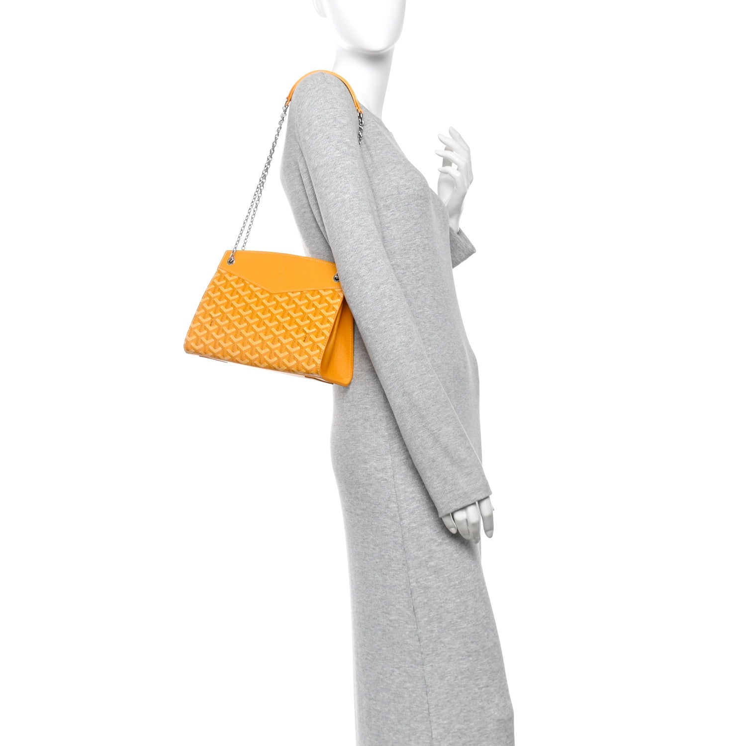 Goyard Goyardine Rouette Structure PM Yellow 2 of 9
