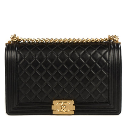 Chanel Lambskin Quilted New Medium Boy Flap Black 1 of 9