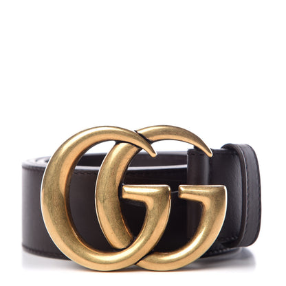 Gucci Moon Calfskin Double G 40mm Belt 80 32 Dark Cocoa 1 of 6
