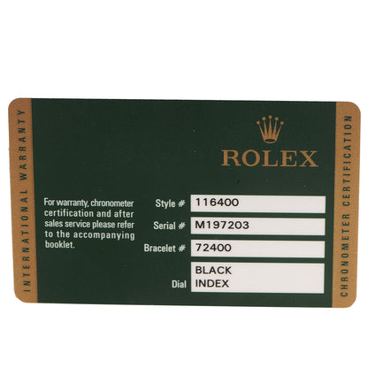 Rolex Stainless Steel 40mm Oyster Perpetual Milgauss Watch Bright Black 116400 7 of 9