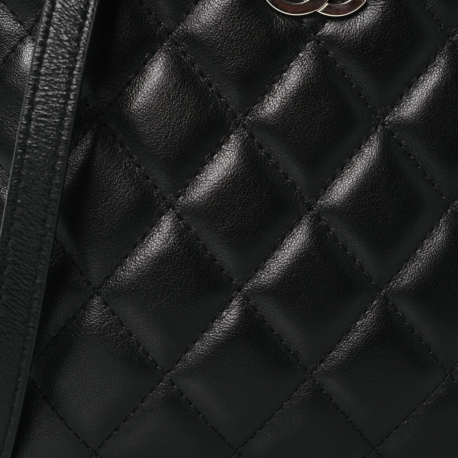Chanel Lambskin Quilted Crossbody Bag Black 9 of 13