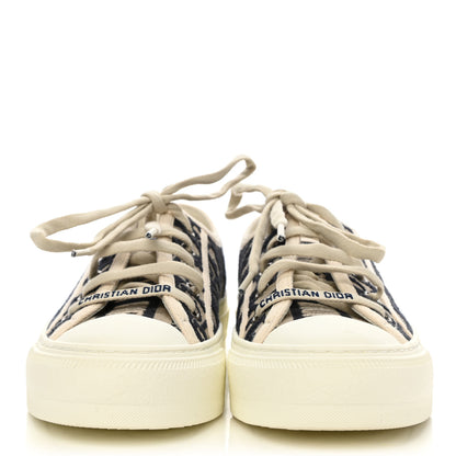 Christian Dior Canvas Oblique Walk'N'Dior Low Top Sneakers 35 Deep Blue 2 of 10