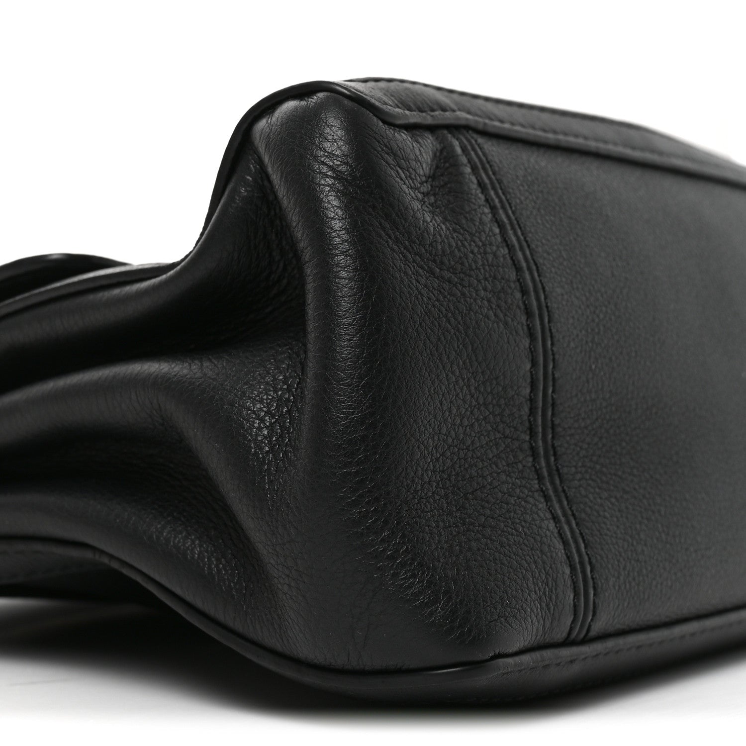 Louis Vuitton Smooth Calfskin Soft Dauphine MM Black 8 of 9