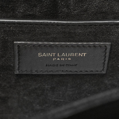 Saint Laurent Calfskin Medium Bellechasse Satchel Black 7 of 12