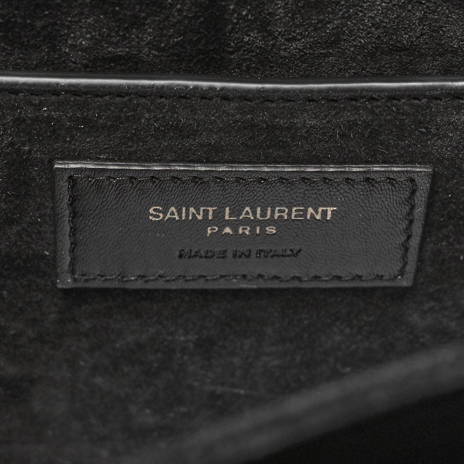 Saint Laurent Calfskin Medium Bellechasse Satchel Black 7 of 12