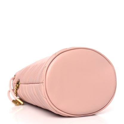 Gucci Calfskin Matelasse Mini GG Marmont 2.0 Bucket Bag Perfect Pink 4 of 10