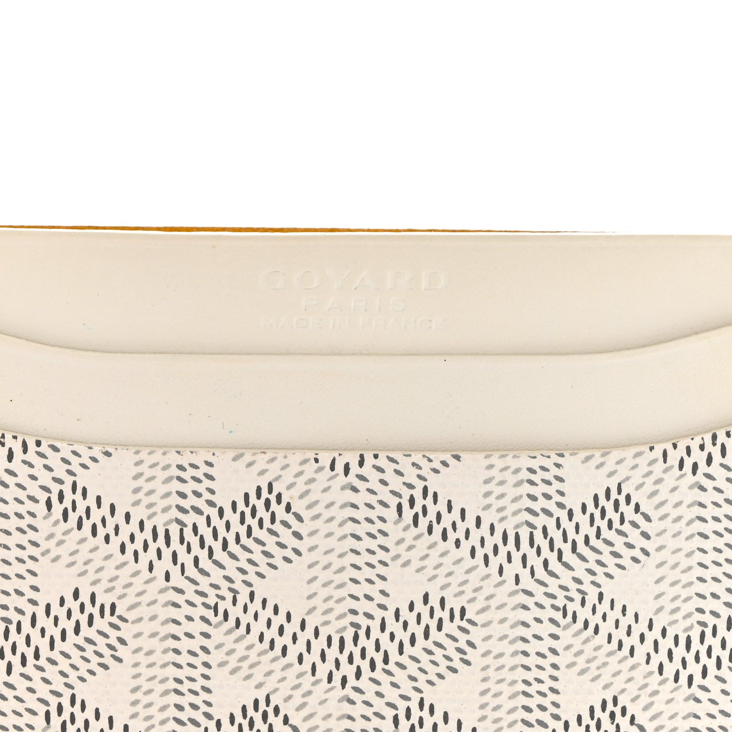 Goyardine Saint Sulpice Card Holder White