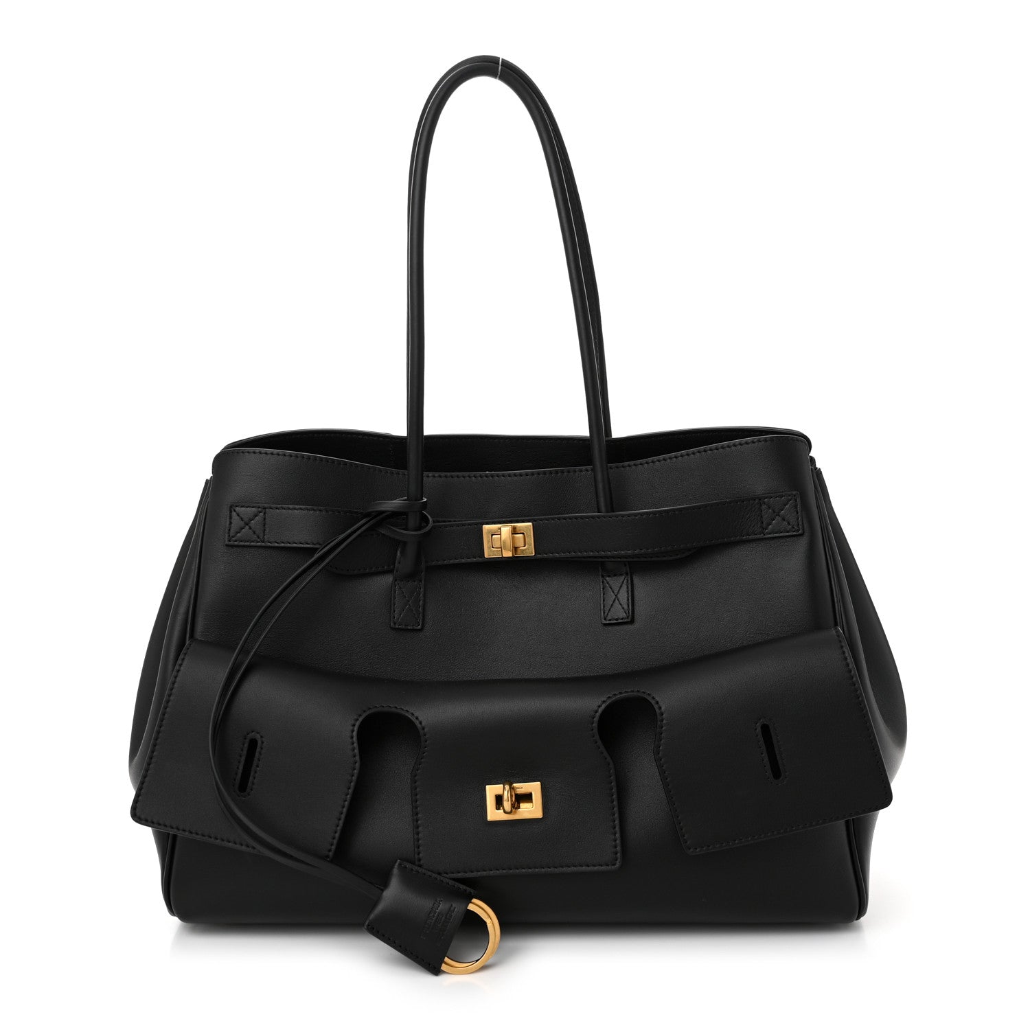 Balenciaga Smooth Calfskin Medium Bel Air Carry All Bag Black 1 of 9